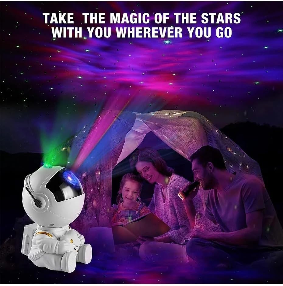 Astronaut Galaxy Projector – 360° Star Night Lamp