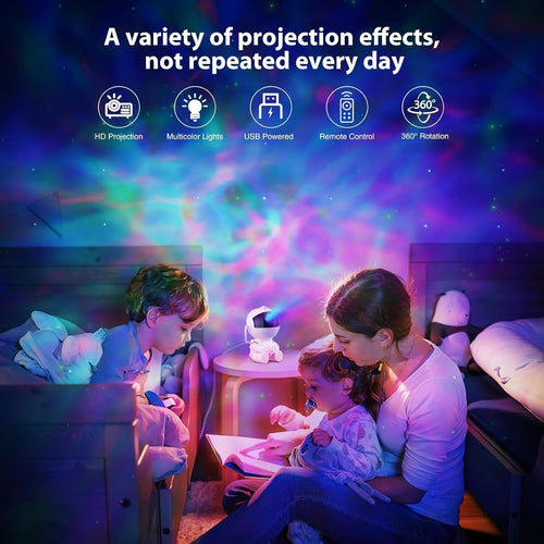 Astronaut Galaxy Projector – 360° Star Night Lamp